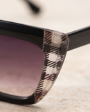 Óculos de Sol Modelo Heritage Noir Plaid – UV400
