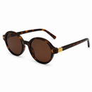 Óculos de Sol Modelo Slim Riviera Oval Havana - UV400