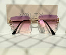 Óculos de Sol Modelo Riviera Prestige Rose Gold Pink - UV400