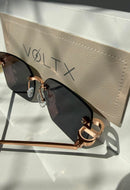 Óculos de Sol Modelo Imperiale Prestige Rose Gold Smoke - UV400