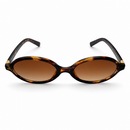 Óculos de Sol Modelo Slim Riviera Oval Havana - UV400